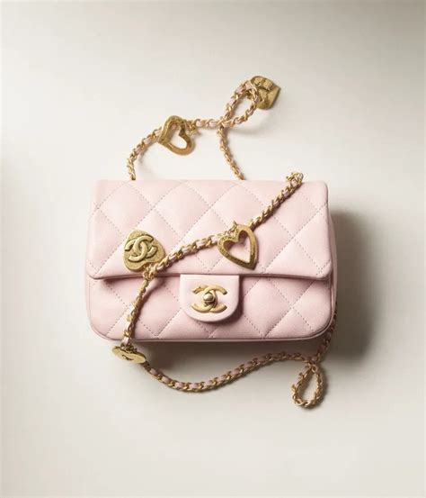 mini sac chanel rose|chanel mini flap bags.